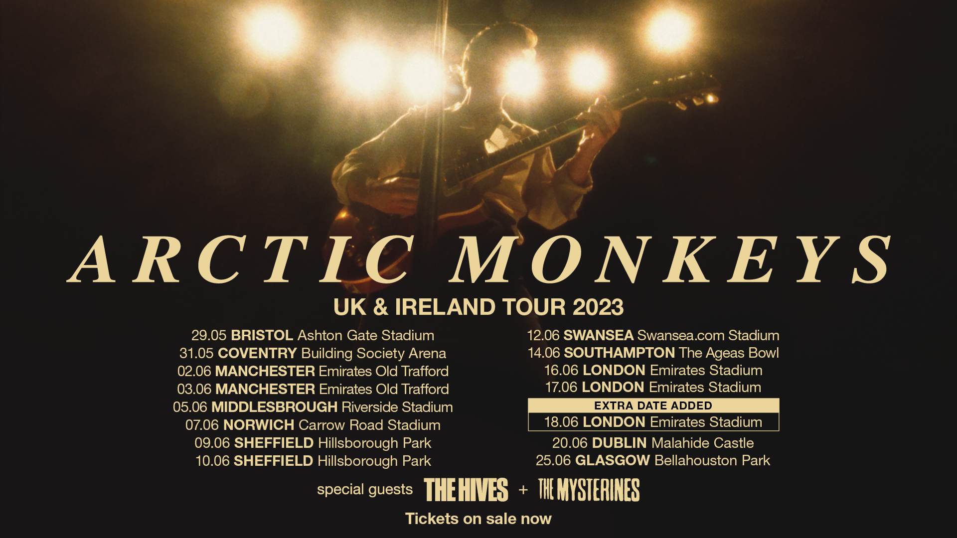 UK AND IRELAND TOUR 2023 Arctic Monkeys