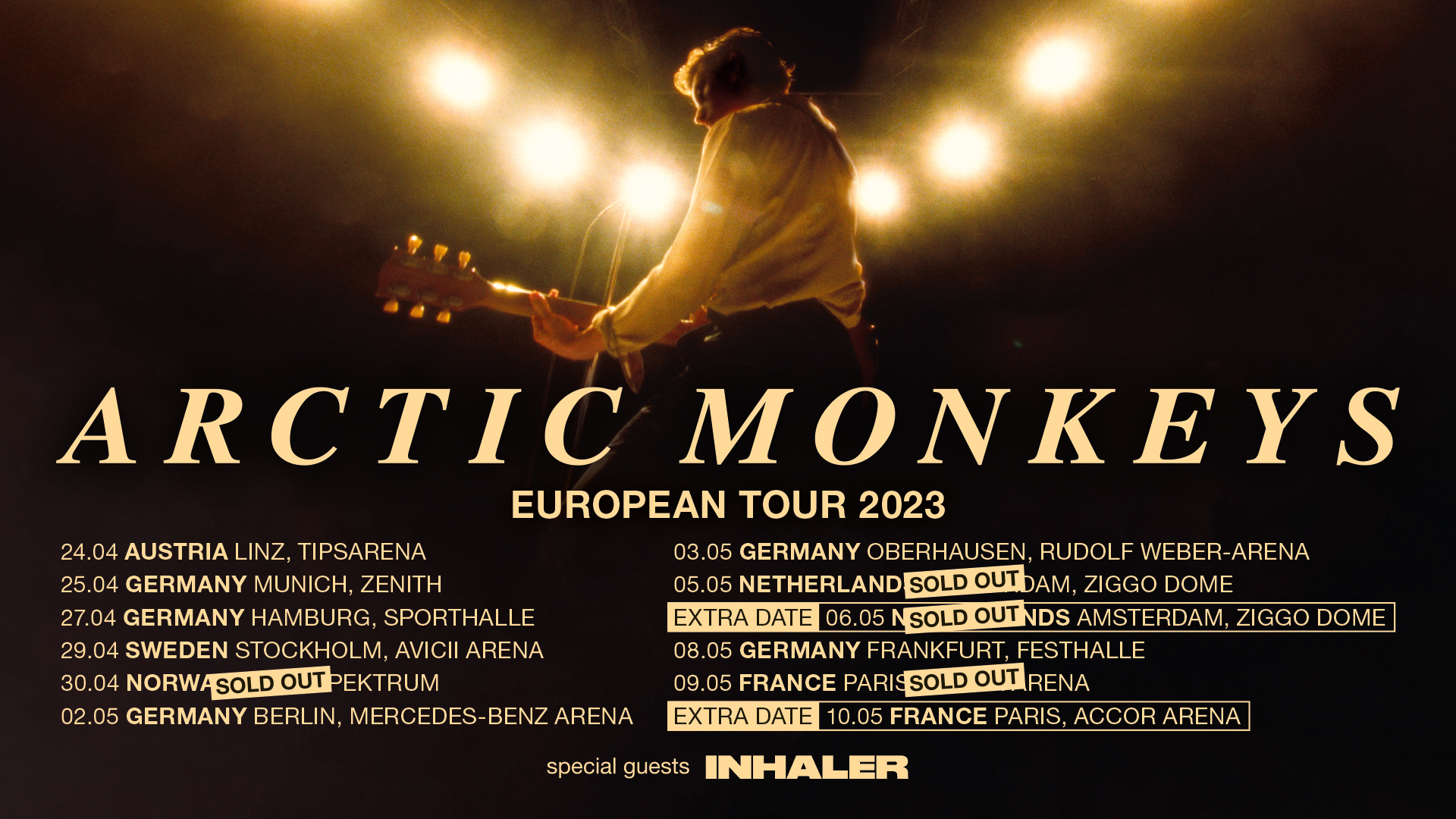 European tour 2023 - Arctic Monkeys